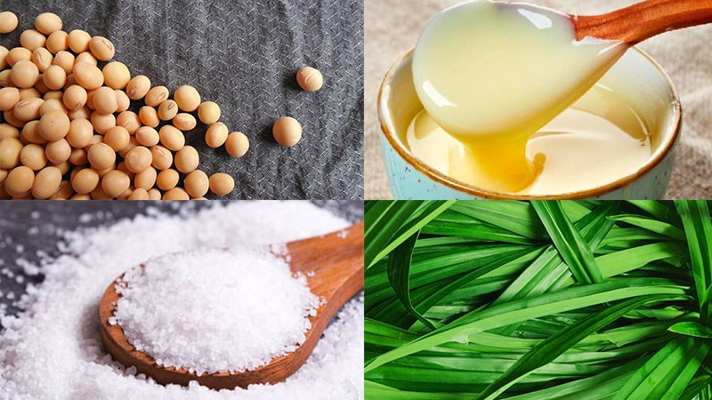 Nguyên liệu món ăn sữa đậu nành