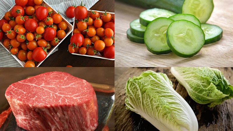 Nguyên liệu món ăn gỏi bò thái lan