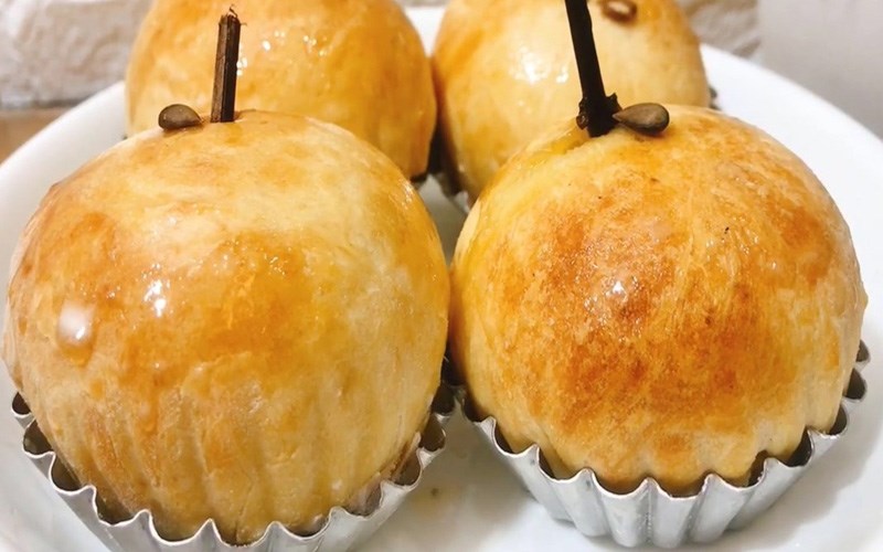 Bánh mì táo bằng nồi chiên không dầu 