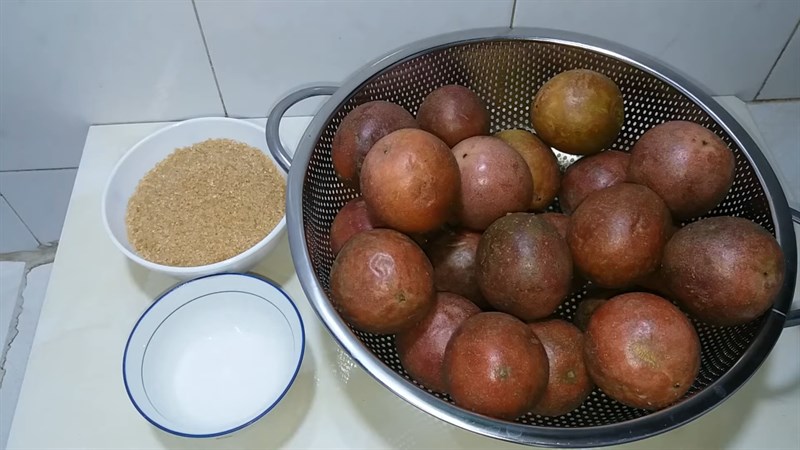 Nguyên liệu món ăn mứt vỏ chanh dây
