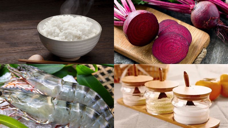 Nguyên liệu món ăn cháo củ dền