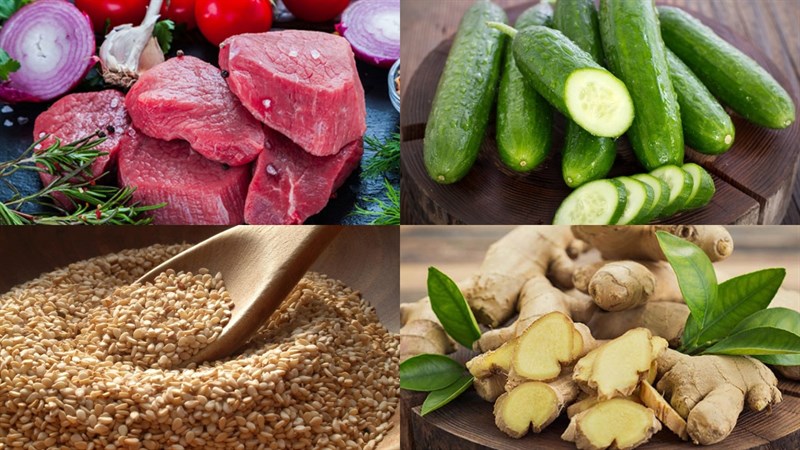 Nguyên liệu món ăn thịt bò xào dưa leo