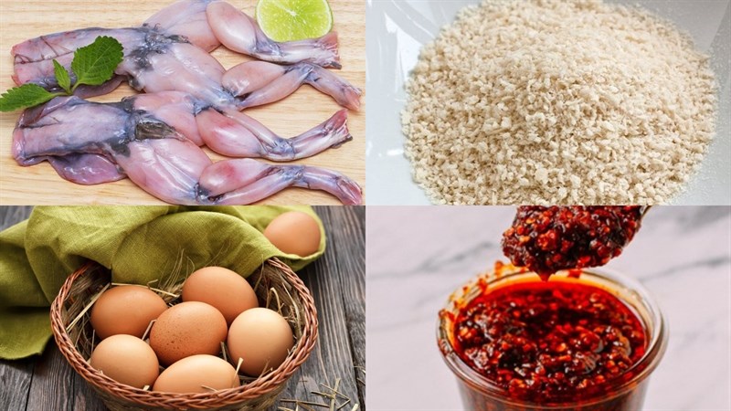Nguyên liệu món ăn 2 cách làm ếch chiên xù