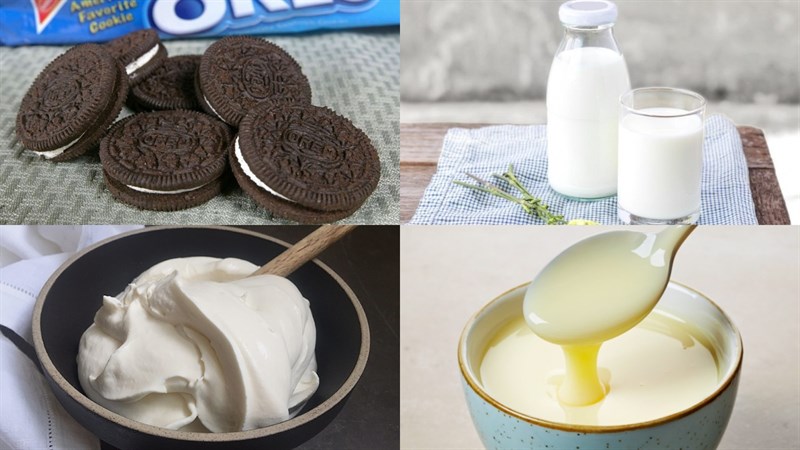 Nguyên liệu món ăn kem oreo
