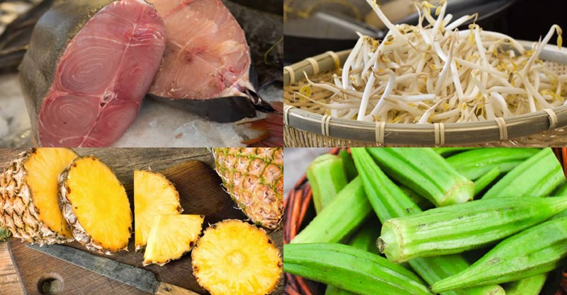 Nguyên liệu món ăn canh chua cá cờ