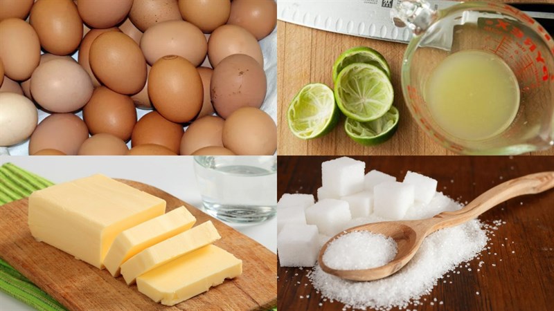 Nguyên liệu món ăn trứng bọt biển omelette