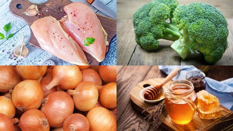Nguyên liệu món ăn ức gà áp chảo mật ong