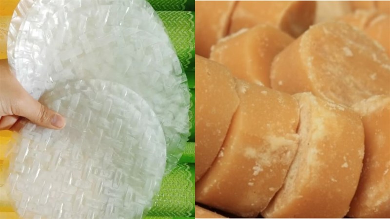 Nguyên liệu món ăn trân châu bằng bánh tráng