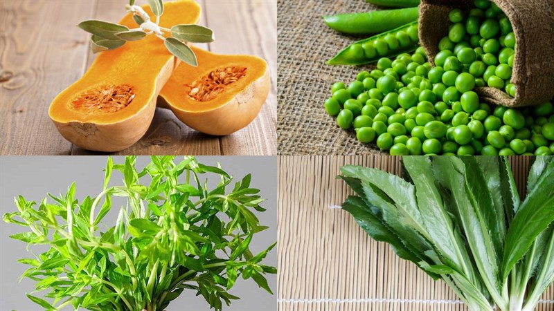 Nguyên liệu món ăn bí đỏ kho chay