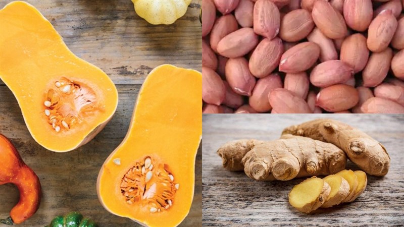 Nguyên liệu món ăn bí đỏ kho chay