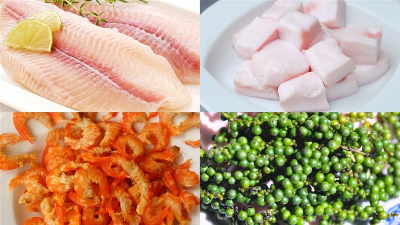 Nguyên liệu món ăn cá lóc kho quẹt