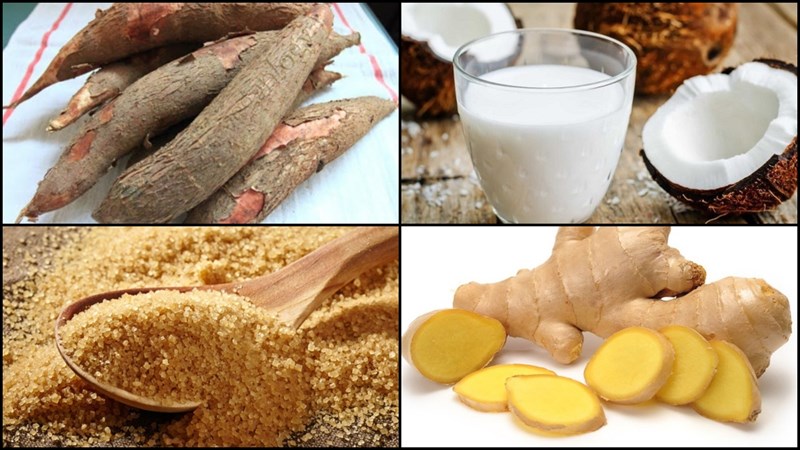 Nguyên liệu món ăn chè sắn