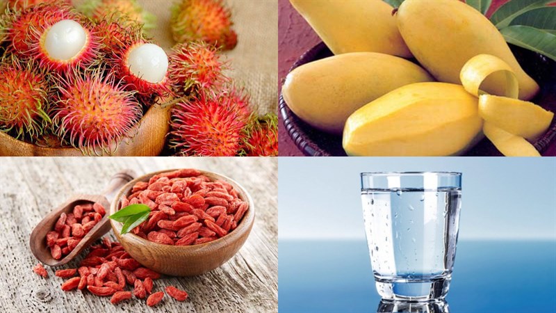 Nguyên liệu món ăn sinh tố chôm chôm