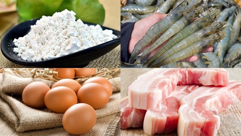 Nguyên liệu món ăn bánh xèo đà nẵng
