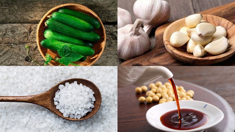 Nguyên liệu món ăn dưa mắm chay
