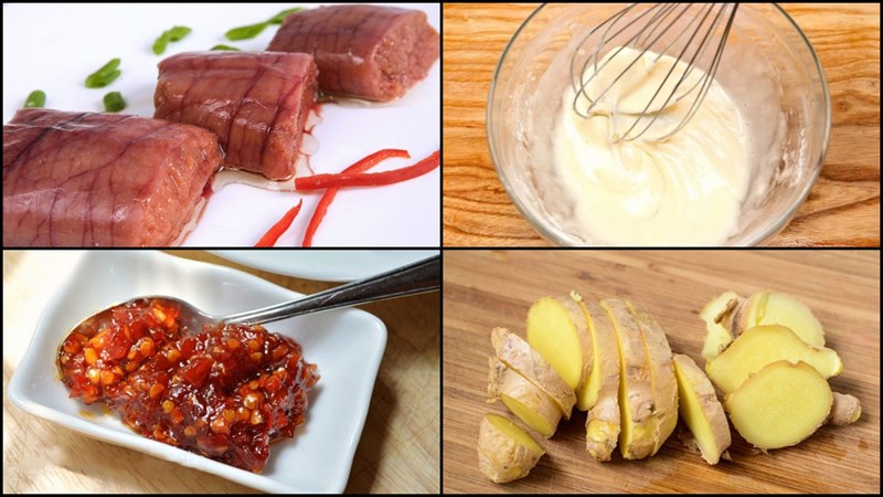 Nguyên liệu món ăn trứng cá chiên giòn và trứng cá chiên lá lốt