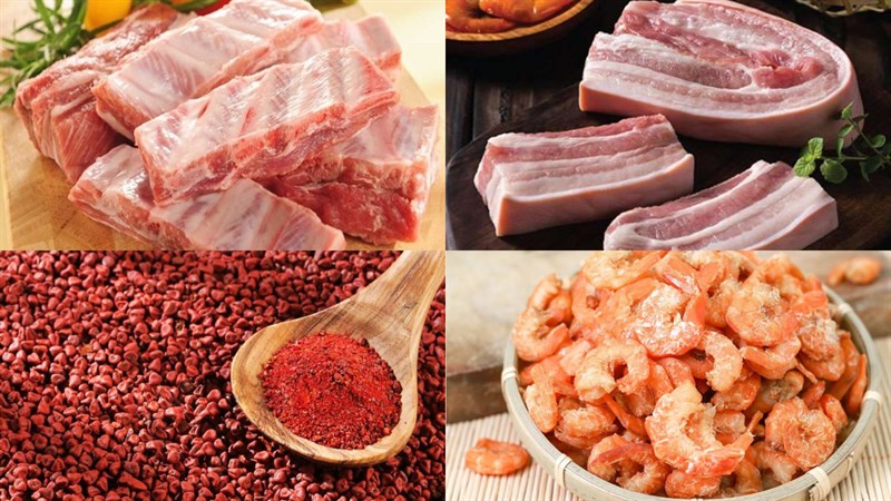 Nguyên liệu món ăn mì quảng đà lạt