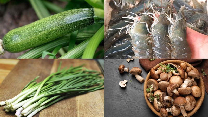 Nguyên liệu món ăn 3 cách nấu canh bí ngòi xanh