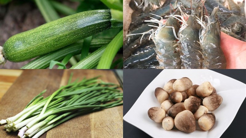 Nguyên liệu món ăn 3 cách nấu canh bí ngòi xanh