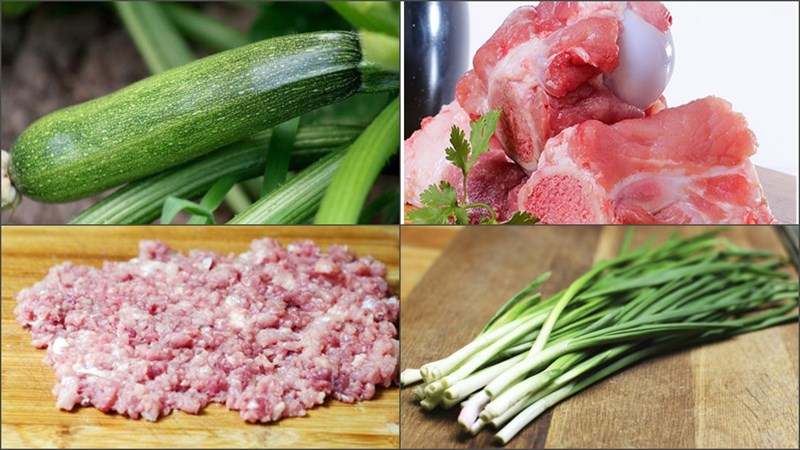 Nguyên liệu món ăn 3 cách nấu canh bí ngòi xanh