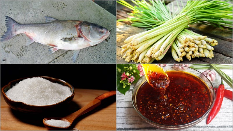 Nguyên liệu món ăn 2 cách làm cá mè chiên giòn và chiên sả ớt