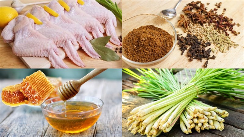 Nguyên liệu món ăn 3 cách làm gà chiên ngũ vị hương
