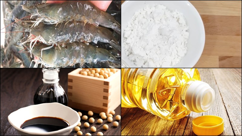 Nguyên liệu món ăn bánh cuốn tôm dimsum