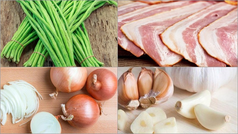 Nguyên liệu món ăn 2 cách làm đậu đũa đút lò