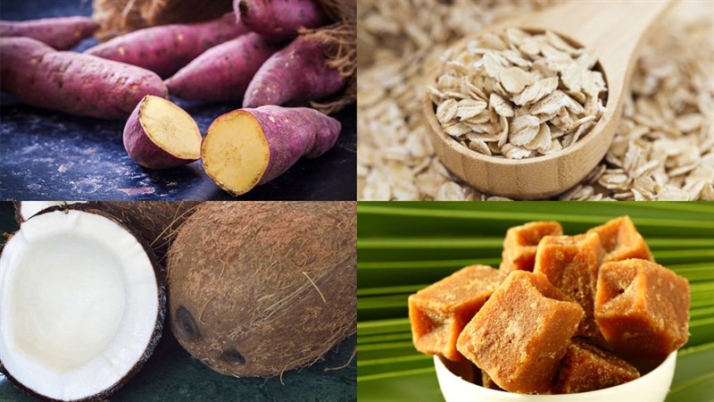Nguyên liệu món ăn 4 cách làm sữa khoai lang