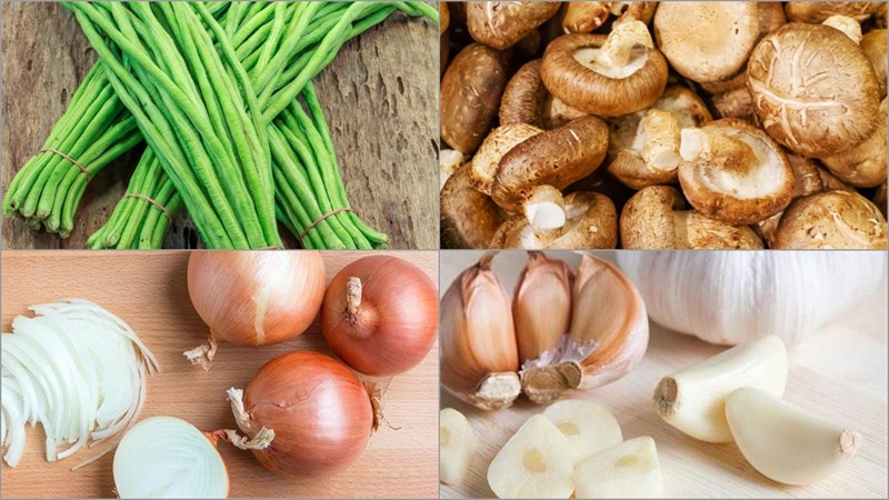 Nguyên liệu món ăn 2 cách làm đậu đũa đút lò
