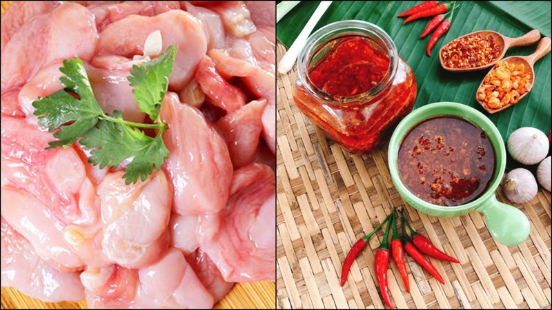 Nguyên liệu món ăn bao tử cá basa xào sa tế