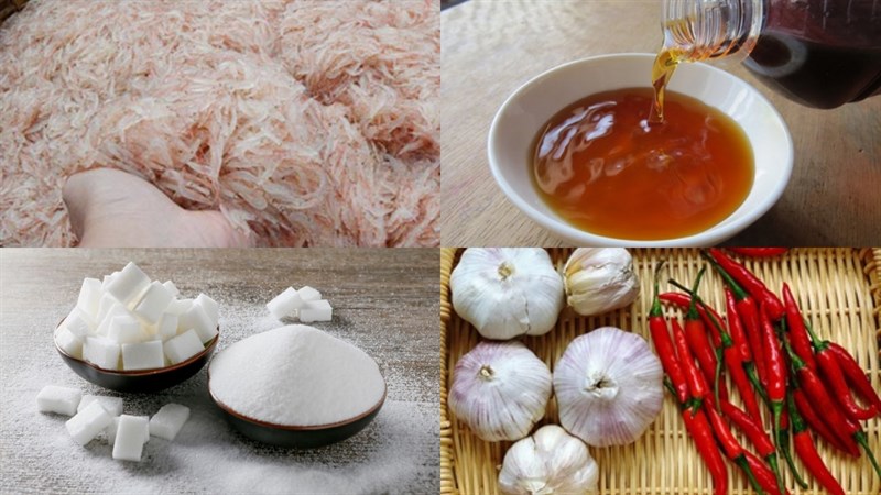 Nguyên liệu món ăn mắm ruốc
