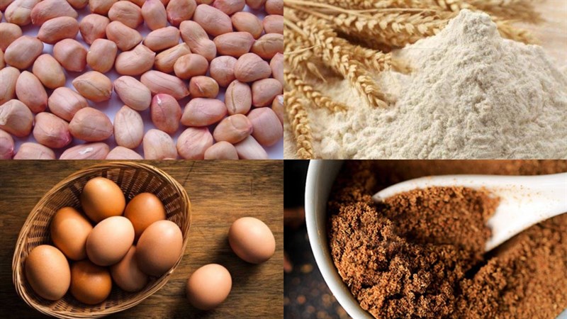 Nguyên liệu món ăn đậu phộng chiên giòn tẩm gia vị