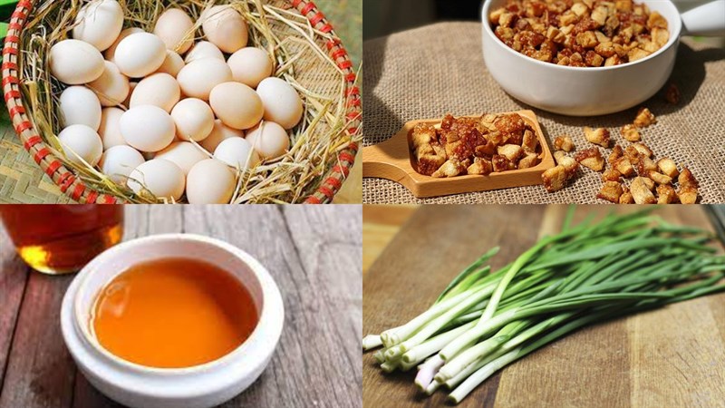Nguyên liệu món ăn trứng kho quẹt