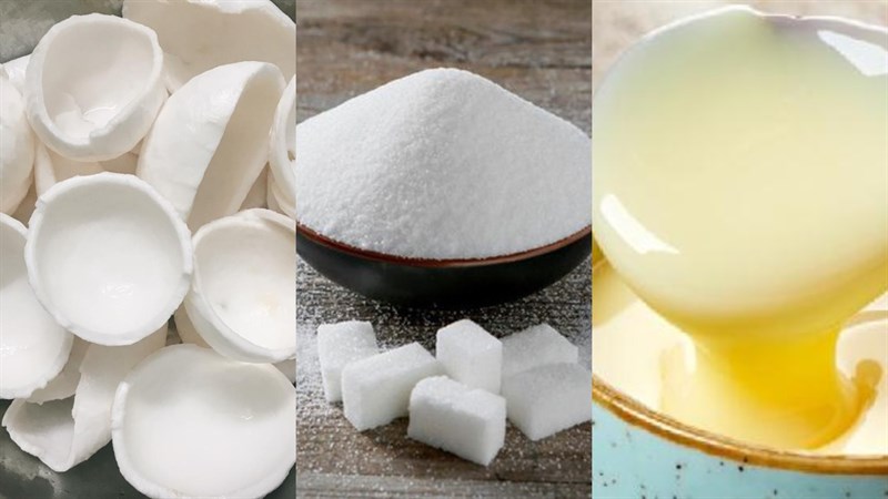 Nguyên liệu món ăn mứt dừa sữa