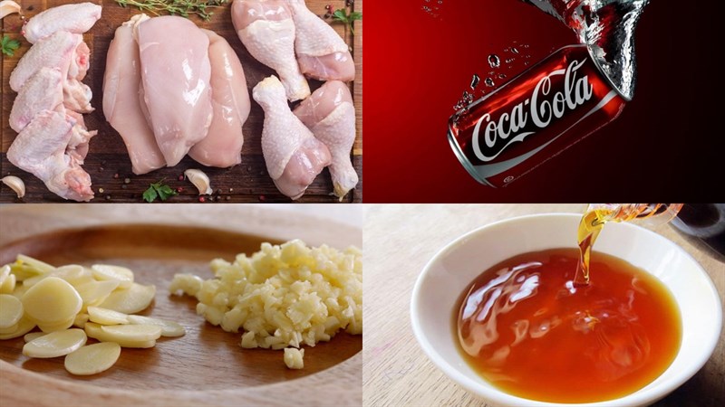 Nguyên liệu món ăn 2 cách làm gà chiên coca