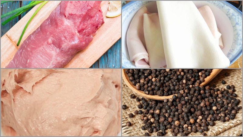 Nguyên liệu món ăn thịt nguội bánh mì đỏ