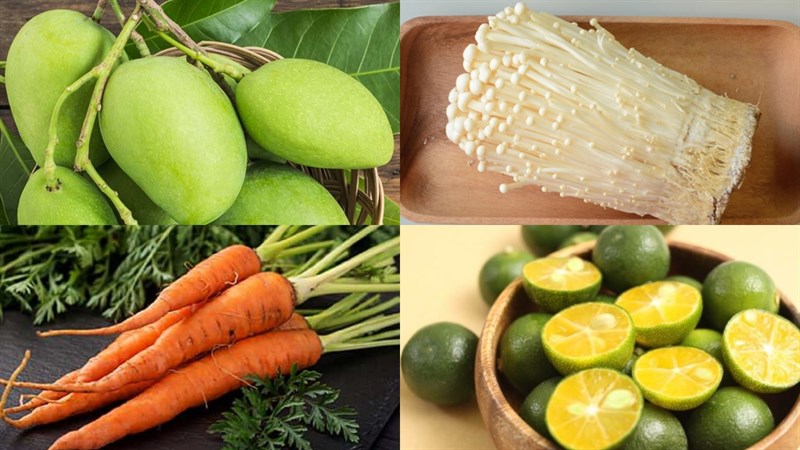 Nguyên liệu món ăn 5 cách làm gỏi xoài chay