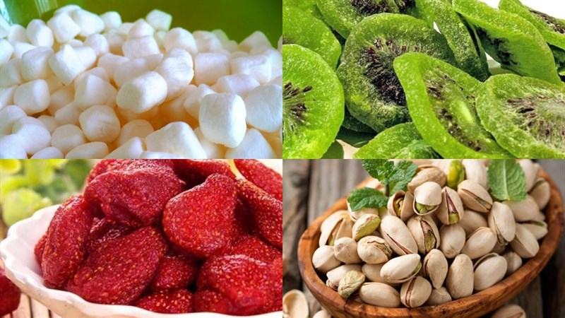 Nguyên liệu món ăn 2 cách làm kẹo nougat