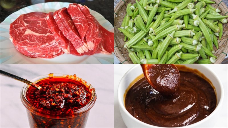 Nguyên liệu món ăn cách làm bò nướng sa tế