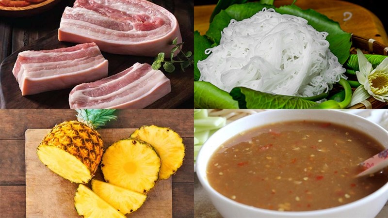 Nguyên liệu món ăn 3 cách làm bún mắm nêm
