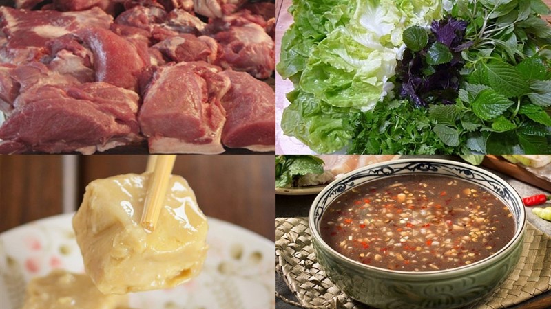Nguyên liệu món ăn 3 cách làm bún mắm nêm