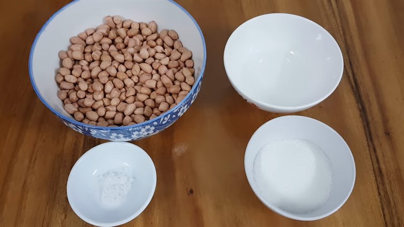 Nguyên liệu món ăn đậu phộng rang muối