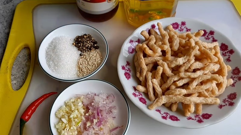 Nguyên liệu món ăn cá bống kho tiêu chay