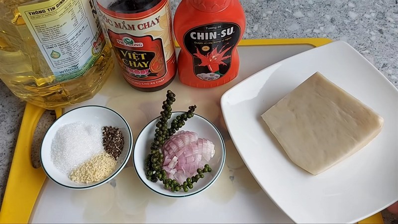 Nguyên liệu món ăn măng kho chay