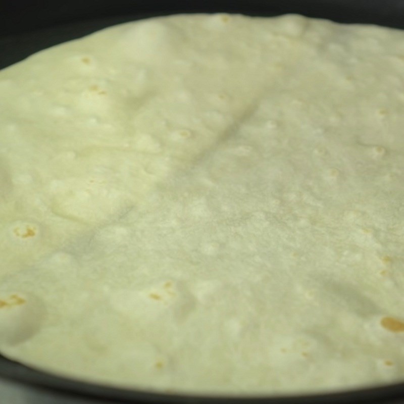 Bước 5 Nướng bánh trên chảo Vỏ bánh tacos (bánh tortilla) 3 màu từ rau củ