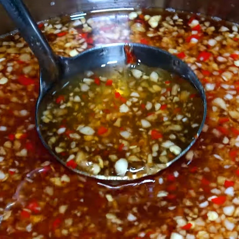 Bước 4 Thành phẩm Nước mắm ăn bún thịt nướng