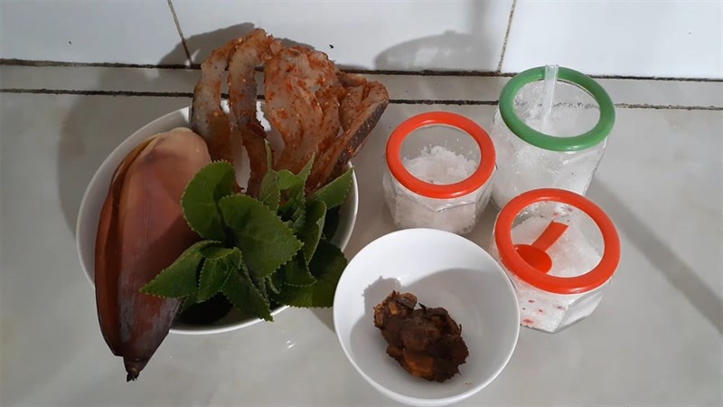 Nguyên liệu món ăn khô cá lóc nấu canh chua