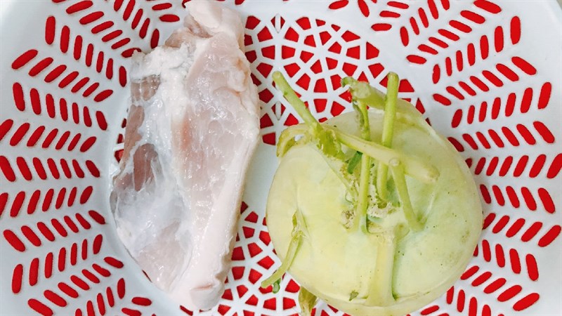 Nguyên liệu món ăn thịt kho su hào