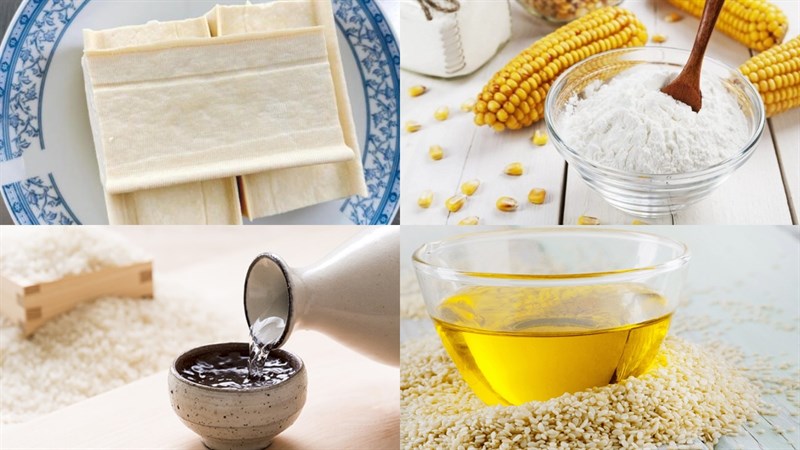 Nguyên liệu món ăn cách chiên đậu bằng nồi chiên không dầu